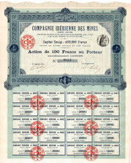 Облигация на сумму 600,000 франков. 1902 год, Франция. 