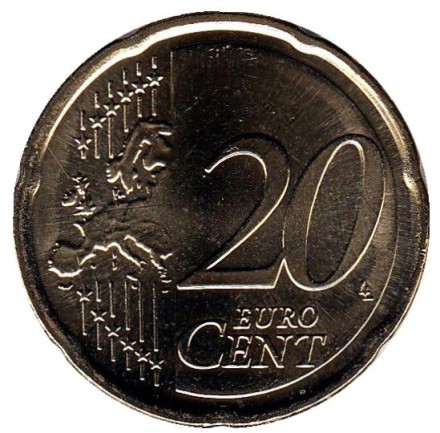 Монета 20 центов. 2009 год, Греция.