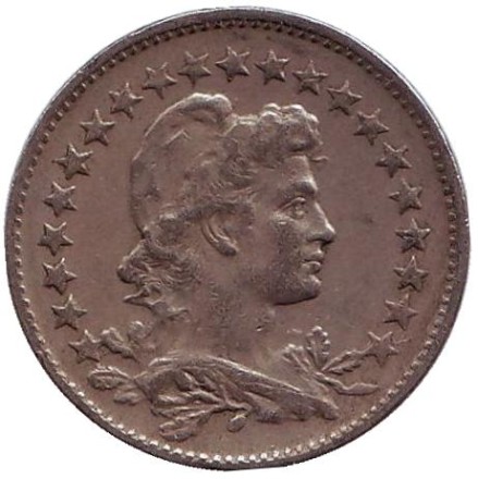 Монета 100 рейсов. 1935 год, Бразилия. Монета 100 рейсов. 1935 год, Бразилия.