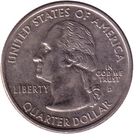 Монета 25 центов (D). 2004 год, США. Висконсин. Штат № 30. Монета 25 центов (D). 2004 год, США. Висконсин. Штат № 30.
