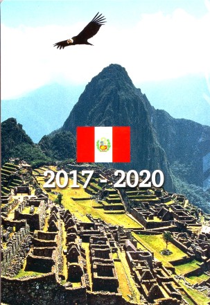 Исчезающая дикая природа Перу. Коллеционный альбом для 10 памятных монет Перу. 2017 - 2020 гг. Производство Россия.