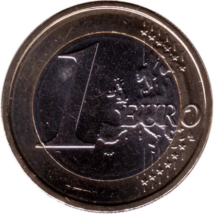 Монета 1 евро. 2023 год, Люксембург. Монета 1 евро. 2023 год, Люксембург.