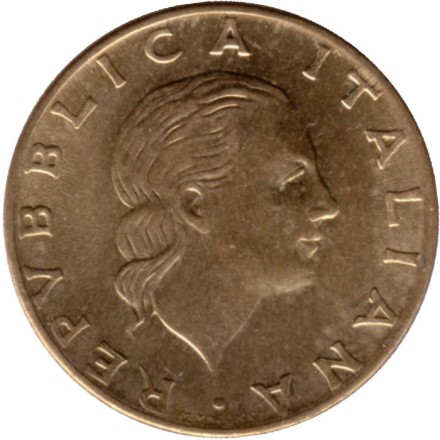 Монета 200 лир. 1984 год, Италия. Монета 200 лир. 1984 год, Италия.