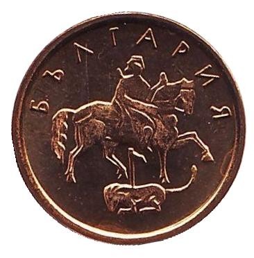 Монета 1 стотинка. 2002 год, Болгария. Proof. Монета 1 стотинка. 2002 год, Болгария. Proof.