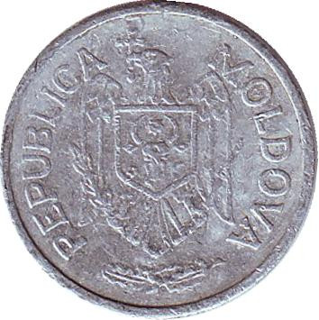 Монета 10 бани. 2002 год, Молдавия.