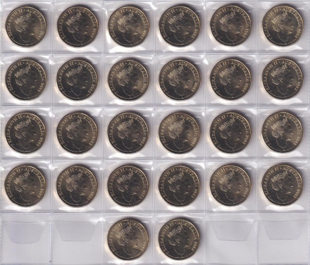 Набор из 26-ти монет номиналом 1 доллар. 2022 год, Австралия. Английский алфавит. В альбоме. Набор из 26-ти монет номиналом 1 доллар. 2022 год, Австралия. Английский алфавит. В альбоме.