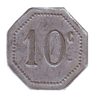Монета 10 сантимов, Франция. Токен города Малакоф (Malakoff).