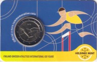 Монета 2 евро. 2025 год, Финляндия. 100 лет Финско-шведским легкоатлетическим играм. (Английский язык). Монета 2 евро. 2025 год, Финляндия. 100 лет Финско-шведским легкоатлетическим играм. (Английский язык).