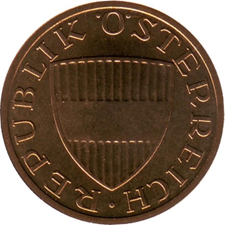 Монета 50 грошей. 1996 год, Австрия. BU.