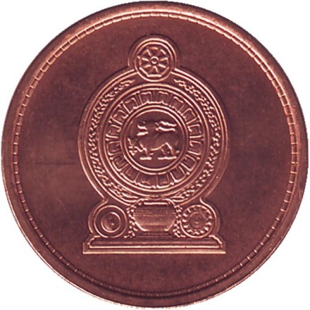 Монета 25 центов. 2009 год, Шри-Ланка. Монета 25 центов. 2009 год, Шри-Ланка.