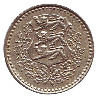 Монета 1 марка. 1926 год, Эстония. Монета 1 марка. 1926 год, Эстония.