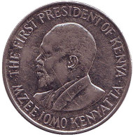 Монета 1 шиллинг, 2010 год, Кения. Джомо Кениата - первый президент Кении. Монета 1 шиллинг, 2010 год, Кения. Джомо Кениата - первый президент Кении.