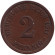 Монета 2 пфеннига. 1911 год (J), Германская империя.