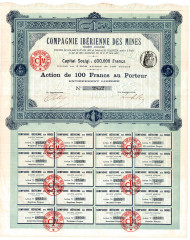 Облигация на сумму 600,000 франков. 1902 год, Франция.