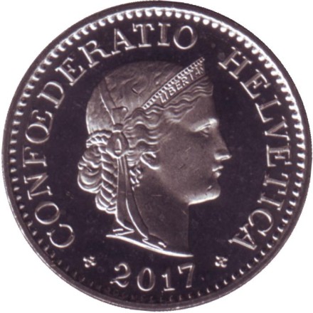 Монета 10 раппенов. 2017 год, Швейцария. UNC. Монета 10 раппенов. 2017 год, Швейцария. UNC.