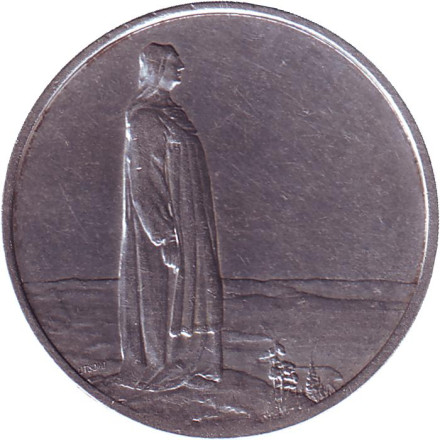 Монета 2 кроны. 1914 год, Норвегия. 100 лет Конституции Норвегии.