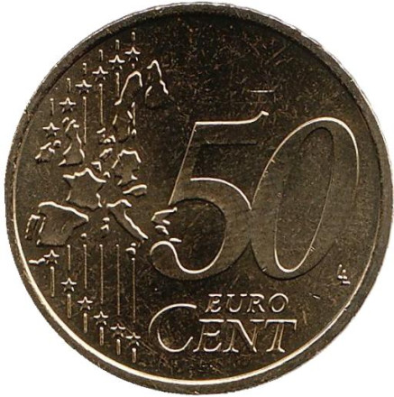 Монета 50 центов. 2004 год (F), Германия.