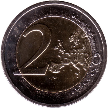 Монета 2 евро. 2023 год, Люксембург.