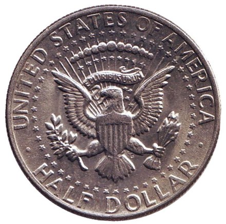 Монета 50 центов. 1979 год (D), США. Джон Кеннеди. Монета 50 центов. 1979 год (D), США. Джон Кеннеди.