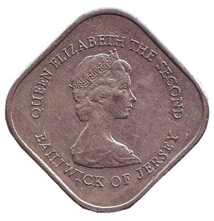 Монета 1 фунт. 1981 год, Джерси. 200 лет штурму Джерси.