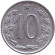 Монета 10 геллеров. 1962 год, Чехословакия.