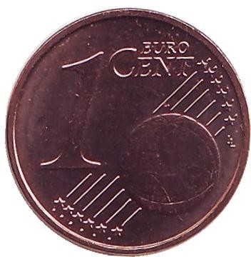 Монета 1 цент. 2015 год, Нидерланды.