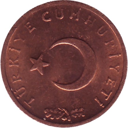 Монета 1 куруш. 1974 год, Турция. Монета 1 куруш. 1974 год, Турция.
