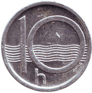 Монета 10 геллеров. 2000 год, Чехия. Монета 10 геллеров. 2000 год, Чехия.
