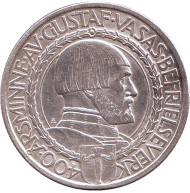 Монета 2 кроны. 1921 год, Швеция. 400 лет Войне за Независимость. Монета 2 кроны. 1921 год, Швеция. 400 лет Войне за Независимость.
