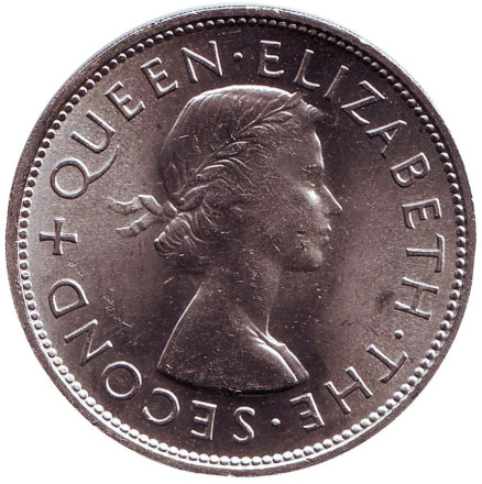 Монета 1 крона. 1953 год, Новая Зеландия. UNC. Монета 1 крона. 1953 год, Новая Зеландия. UNC.