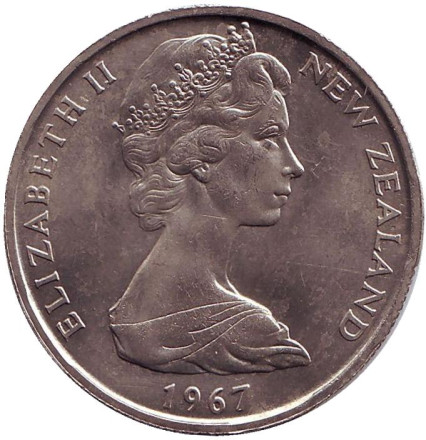 Монета 50 центов, 1967 год, Новая Зеландия. aUNC. Парусник "Endeavour". Монета 50 центов, 1967 год, Новая Зеландия. aUNC. Парусник "Endeavour".