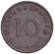 Монета 10 рейхспфеннигов. 1940 год, Германия (Третий Рейх). (A). Монета 10 рейхспфеннигов. 1940 год, Германия (Третий Рейх). (A).