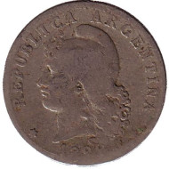 Монета 20 сентаво. 1899 год, Аргентина.