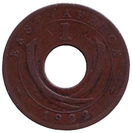 Монета 1 цент. 1922 год (H), Восточная Африка. Монета 1 цент. 1922 год (H), Восточная Африка.