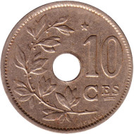 Монета 10 сантимов. 1931 год, Бельгия. (Belgique). Монета 10 сантимов. 1931 год, Бельгия. (Belgique).