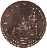 Монета 2 злотых, 2007 год, Польша. Пшемысль.