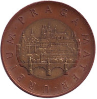 Монета 50 крон. 2010 год, Чехия. Прага. Монета 50 крон. 2010 год, Чехия. Прага.