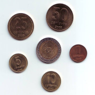 Набор монет Аргентины (6 штук). 1993-2010 гг., Аргентина. Набор монет Аргентины (6 штук). 1993-2010 гг., Аргентина.