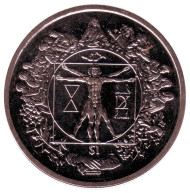 Монета 1 доллар, 2006 год, Сьерра-Леоне. Золотое сечение Да Винчи. Монета 1 доллар, 2006 год, Сьерра-Леоне. Золотое сечение Да Винчи.