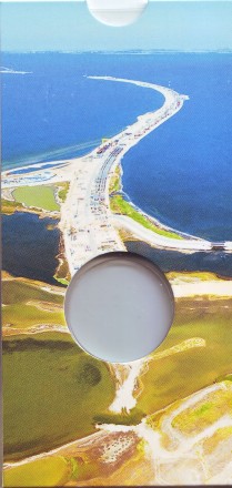 Буклет под монету номиналом 5 рублей "5-я годовщина воссоединения Крыма с Россией". 