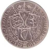 Монета 1 флорин (2 шиллинга). 1901 год, Великобритания. Монета 1 флорин (2 шиллинга). 1901 год, Великобритания.