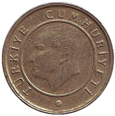 Монета 5 курушей. 2014 год, Турция. Монета 5 курушей. 2014 год, Турция.