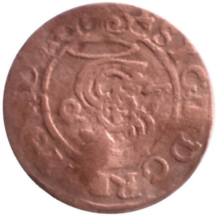 Монета 1 солид. Польша. Сигизмунд III Ваза. 1587-1632 гг. Речь Посполитая.