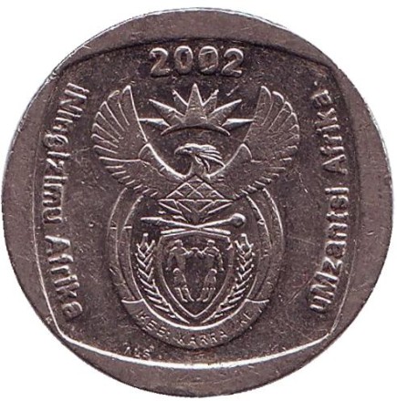 Монета 2 ранда. 2002 год, ЮАР. Антилопа. Монета 2 ранда. 2002 год, ЮАР. Антилопа.