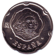 Монета 50 песет. 1996 год, Испания. Филипп V.