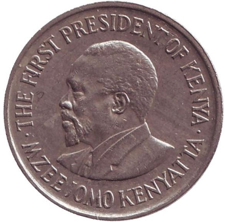 Монета 50 центов. 1973 год, Кения. Монета 50 центов. 1973 год, Кения.