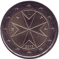 Монета 2 евро. 2013 год, Мальта.