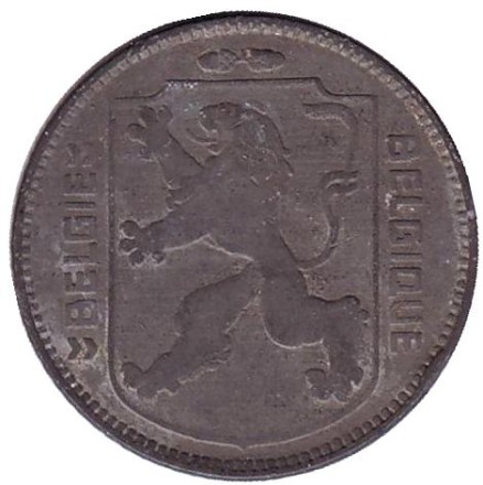 Монета 1 франк. 1944 год, Бельгия.