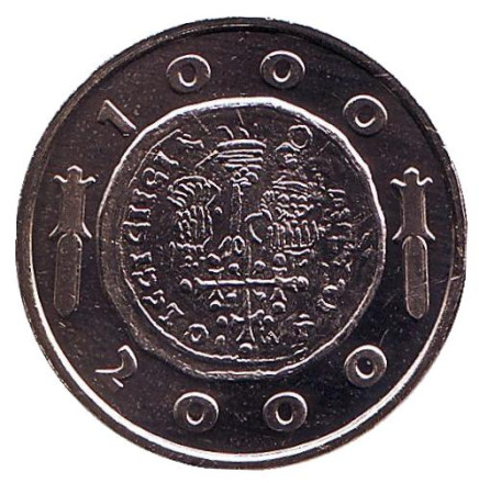 Миллениум. Памятный жетон. 2000 год, Финляндия. Тип 2.