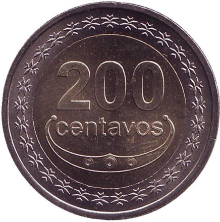 Монета 200 сентаво. 2017 год, Восточный Тимор. Буйвол. Монета 200 сентаво. 2017 год, Восточный Тимор. Буйвол.